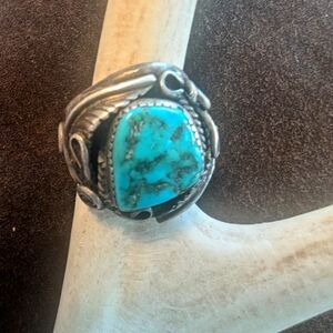 Turquoise And Sterling Ring